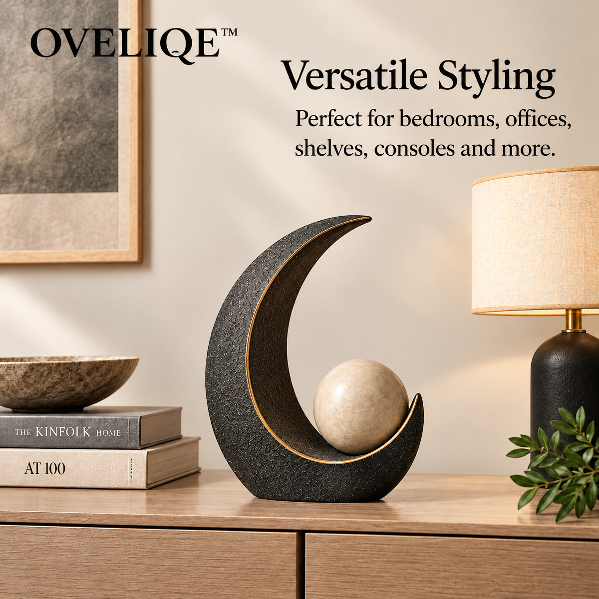 OVELIQE™ Solstice Arc & Orb Sculpture