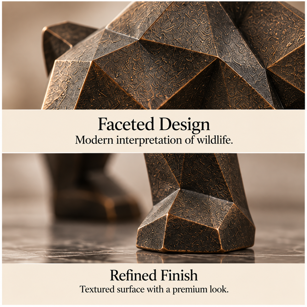 OVELIQE™ Ridgeback Geometric Bear