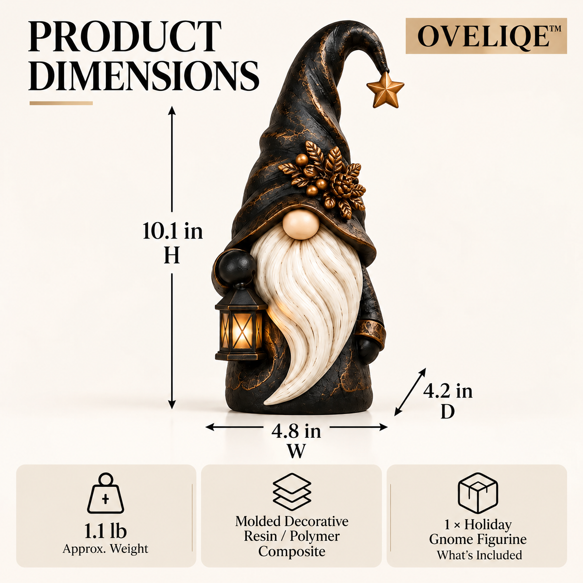 OVELIQE™ Northwood Shadow Holiday Gnome