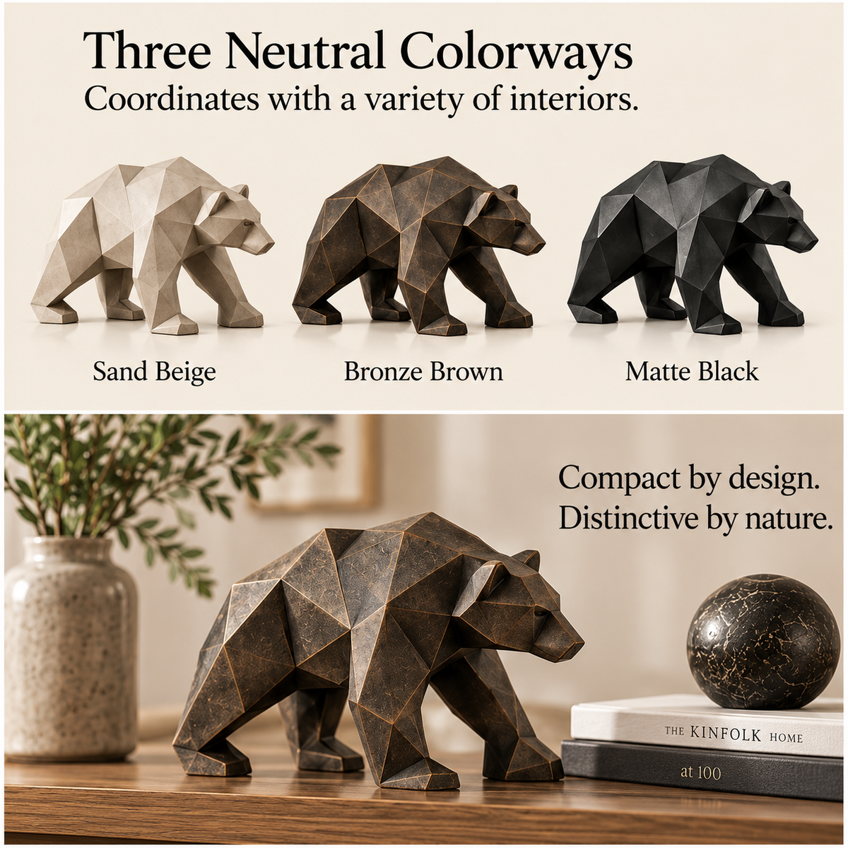 OVELIQE™ Ridgeback Geometric Bear