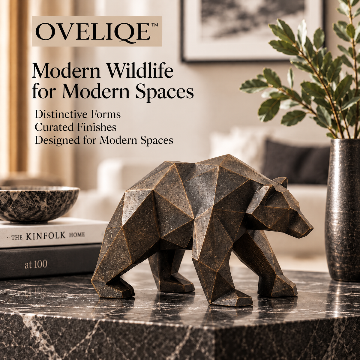 OVELIQE™ Ridgeback Geometric Bear