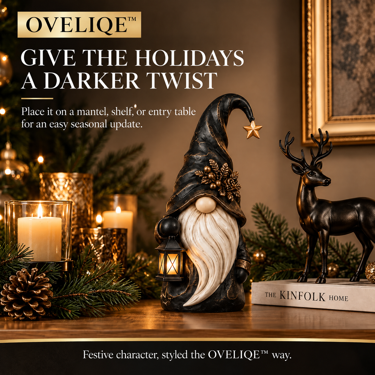 OVELIQE™ Northwood Shadow Holiday Gnome