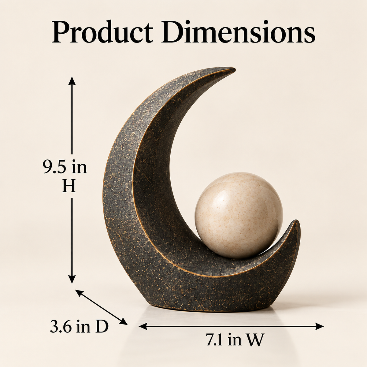 OVELIQE™ Solstice Arc & Orb Sculpture